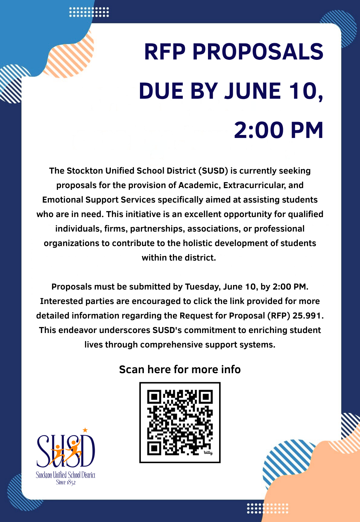  RFP Proposals Due by June 10